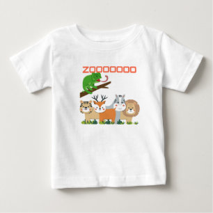 Zoo Animals Fun Baby T-Shirt