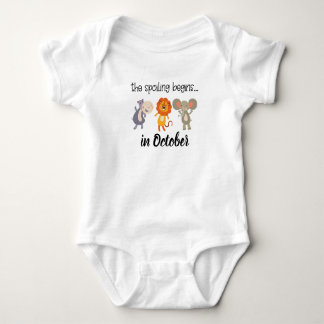 ZOO animals pregnancy announcement Baby Bodysuit
