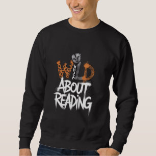 Zoo Animals Reader Lover Librarian Books Wild Abou Sweatshirt