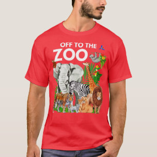 Zoo Animals Safari Party A Day At The Zoo Safari Z T-Shirt