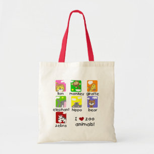 Zoo Animals Tshirts and Gifts Tote Bag