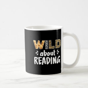 Zoo animals wild about reading books reader lover coffee mug