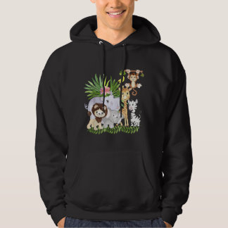 Zoo Animals Wildlife Birthday Party A Day At The Z Hoodie