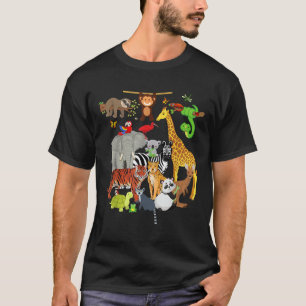 Zoo Animals Wildlife Birthday Party Zoo Day 26 Ani T-Shirt