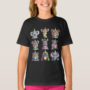 Zoo Animals Wildlife Birthday Party Zoo Day T-Shirt