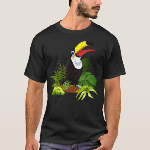 Zoo Bird Tropical Leaves Rainforest Animal Exotic T-Shirt