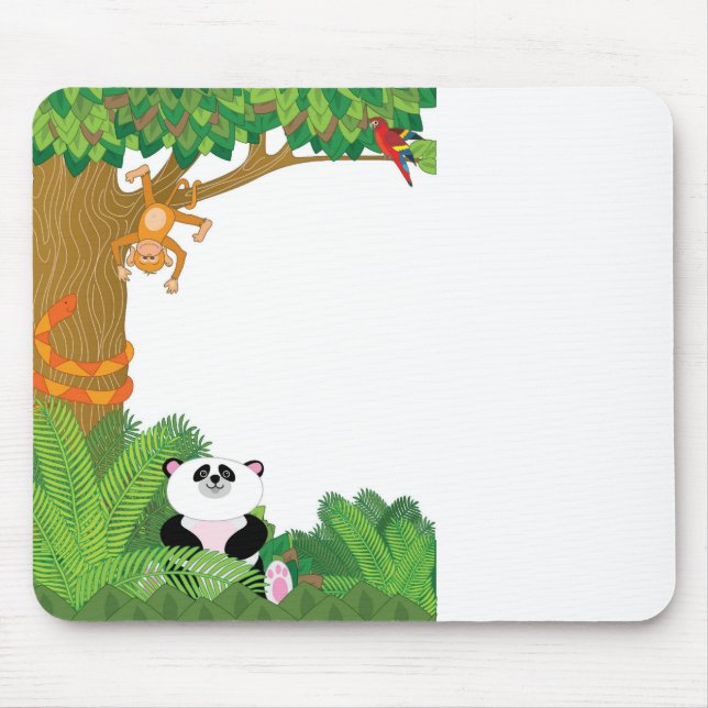 Zoo Border Mouse Pad (Front)