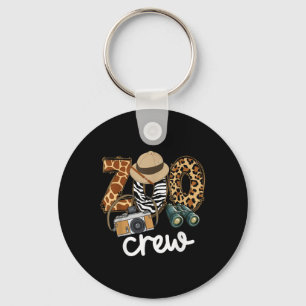 Zoo Crew Leonard Safari Animal Kingdom Zoo Keeper  Key Ring