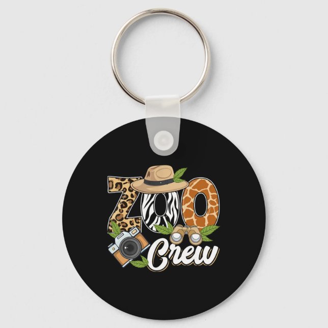 Zoo Crew Safari Animals Wildlife Animal Wild Field Key Ring (Front)