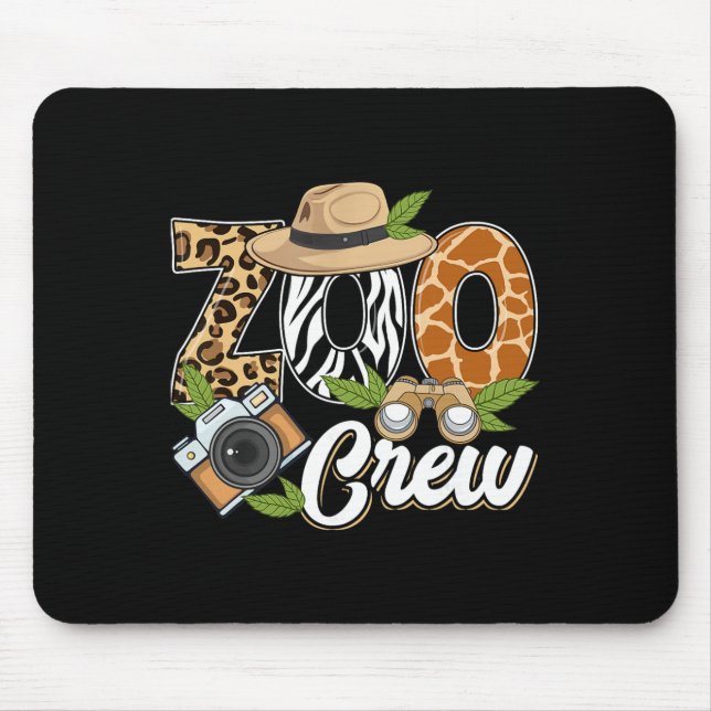 Zoo Crew Safari Animals Wildlife Animal Wild Field Mouse Pad (Front)