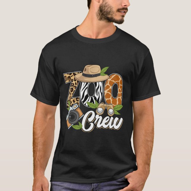 Zoo Crew Safari Animals Wildlife Animal Wild Field T-Shirt (Front)