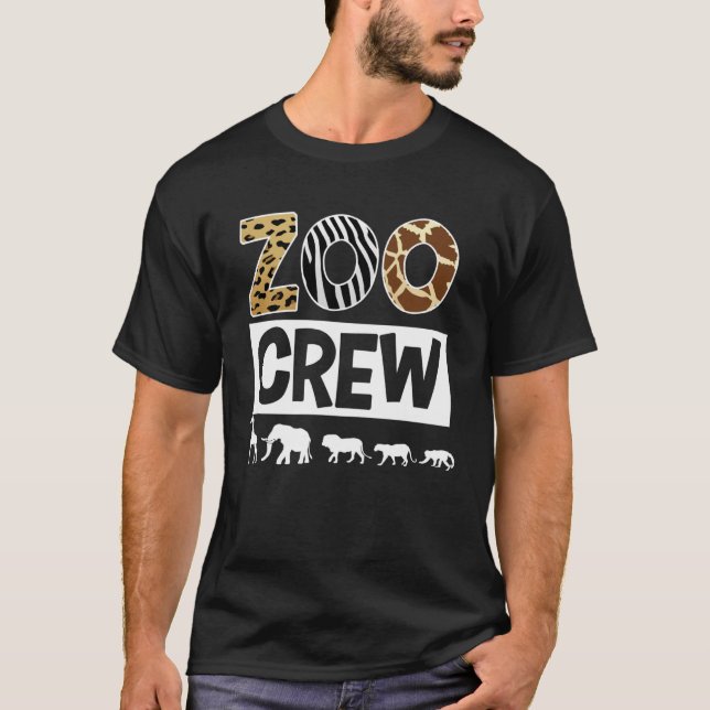 Zoo Crew Zookeeper Safari Wildlife Animal  Costume T-Shirt (Front)