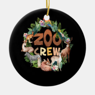 Zoo Crew Zookeeper Zookeeping Safari Wildlife Anim Ceramic Ornament