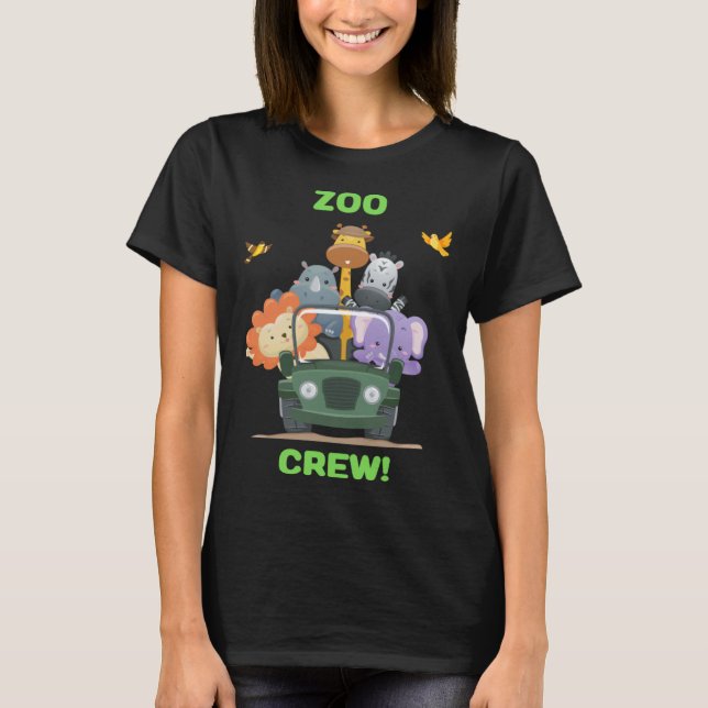 Zoo Day Out  & Cute Zoo Crew T-Shirt (Front)