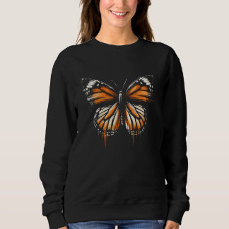 Zoo Day Trip Painting Monarch Butterfly Women Girl Sweatshirt