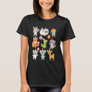 Zoo Day Wildlife 9 Animals Birthday Party Women an T-Shirt
