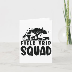 Zoo Field Trip Shirt For Teachers, Students Chaper Card