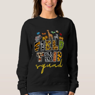 Zoo Field Trip Squad Matching Teacher Students Boy Sweatshirt