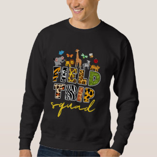 Zoo Field Trip Squad Matching Teacher Students Boy Sweatshirt