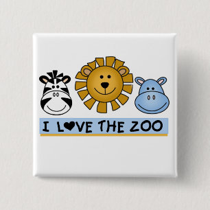 Zoo Friends 15 Cm Square Badge