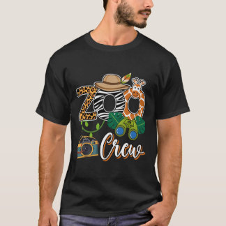 Zoo Giraffe Crew Safari Animal Zoo Keeper Kids Fie T-Shirt