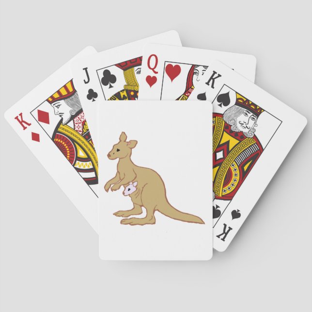 Zoo KANGAROO Playing Cards (Back)