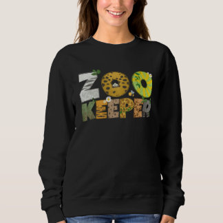 Zoo Keeper African Savanna Wildlife Animal Print Sweatshirt