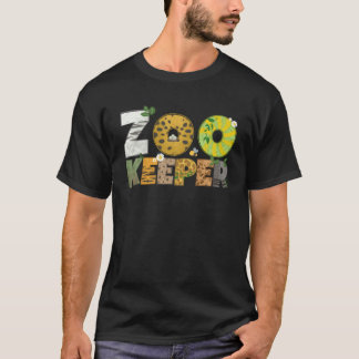 Zoo Keeper African Savanna Wildlife Animal Print T-Shirt