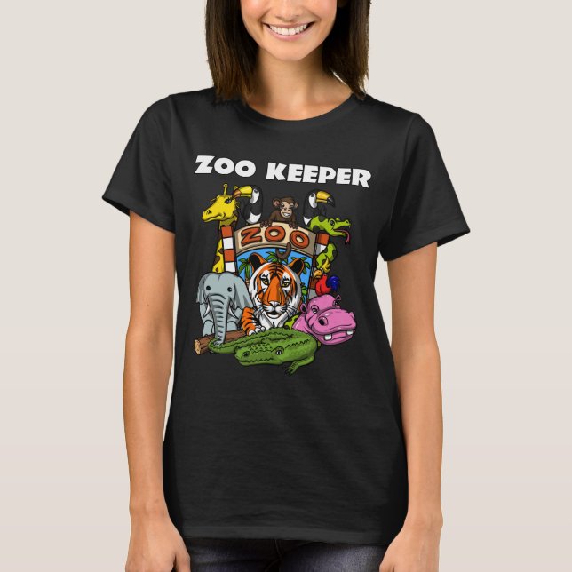 Zoo Keeper Animal Lover Party T-Shirt (Front)
