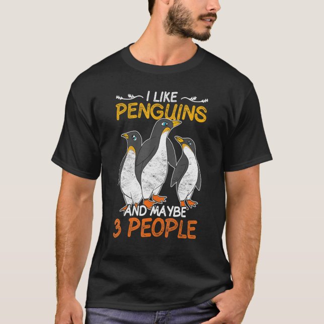 Zoo Keeper Antarctica Bird Animal  Cute Penguin T-Shirt (Front)