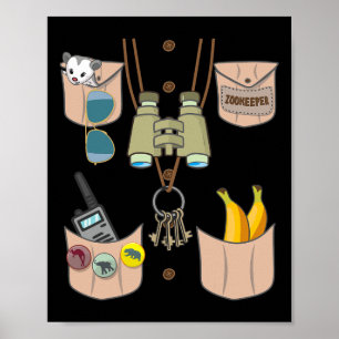 Zoo Keeper Costume Fun Halloween Boys Girls Zookee Poster