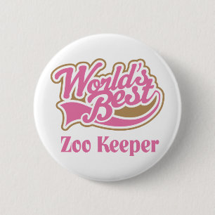 Zoo Keeper Gift 6 Cm Round Badge