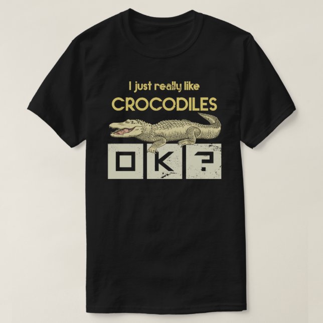 Zoo Keeper Gift African Reptiles Crocodile T-Shirt (Design Front)