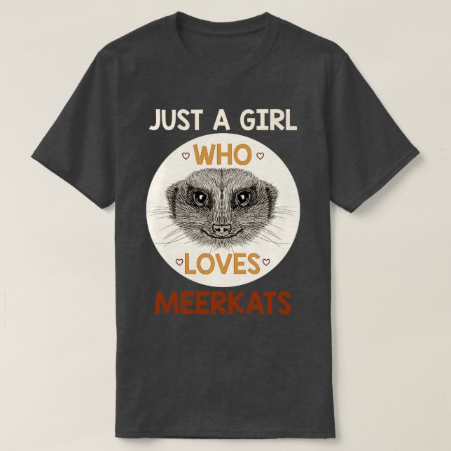 Zoo Keeper Girl Africa Safari Funny Meerkat T-Shirt (Design Front)