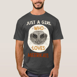 Zoo Keeper Girl Africa Safari Funny Meerkat T-Shirt
