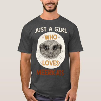 Zoo Keeper Girl Africa Safari Funny Meerkat T-Shirt