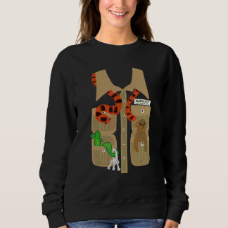 Zoo Keeper Halloween Costume DIY Jungle Safari Adu Sweatshirt
