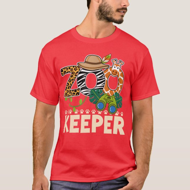 Zoo Keeper Halloween Party Safari Zookeeper T-Shirt (Front)