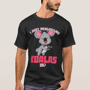 Zoo Keeper Idea Cute Animal Australia Koala T-Shirt
