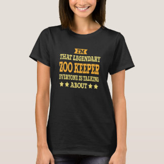 Zoo Keeper Job Title Employee Funny Worker Zoo Kee T-Shirt