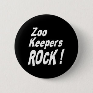 Zoo Keepers Rock! Button