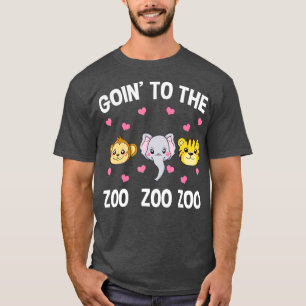 Zoo Monkey Elephant Tiger Animal Park Zookeeper Ki T-Shirt