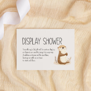 Zoo Nursery Animals Baby Display Shower Card