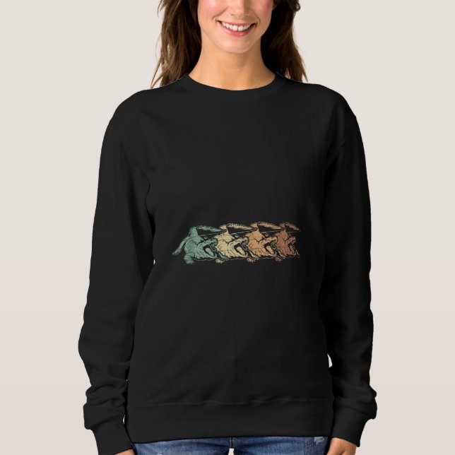 Zoo Reptile Crocodile   Sweatshirt (Front)