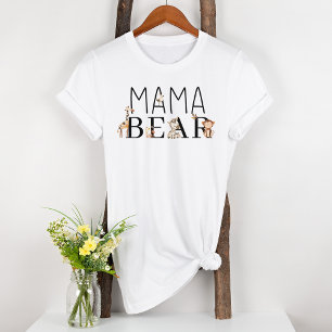 Zoo Safari Nursery Animals Maternity Mama Bear T-Shirt