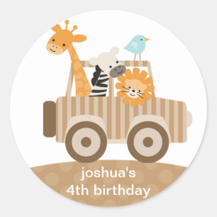 Zoo Safari Stickers