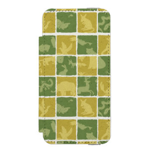 zoo themed pattern incipio watson™ iPhone 5 wallet case