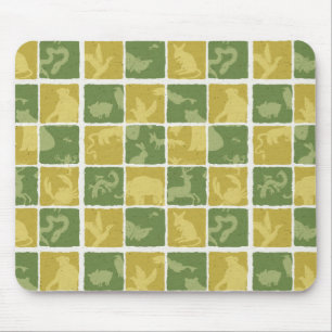 zoo themed pattern mouse pad