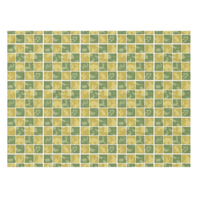 zoo themed pattern tablecloth (Front (Horizontal))