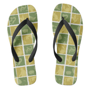 zoo themed pattern thongs
